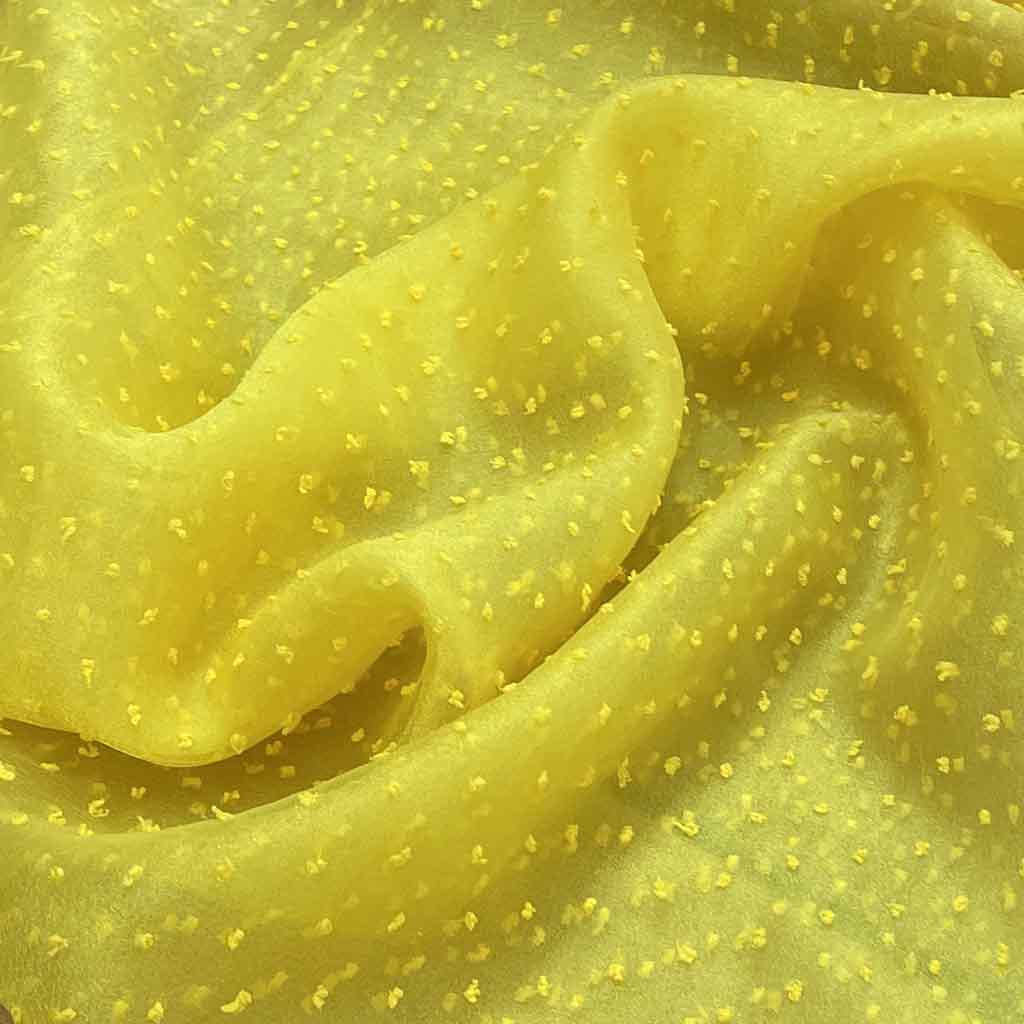 پارچه تور آدامسی زرد