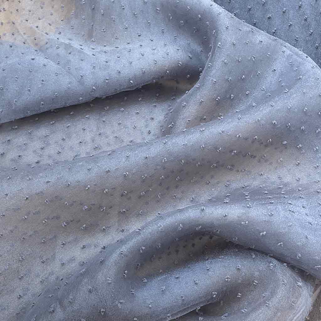 پارچه تور آدامسی طوسی