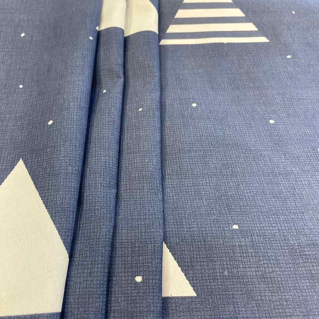 پارچه ملحفه ای سورمه ای مثلثی