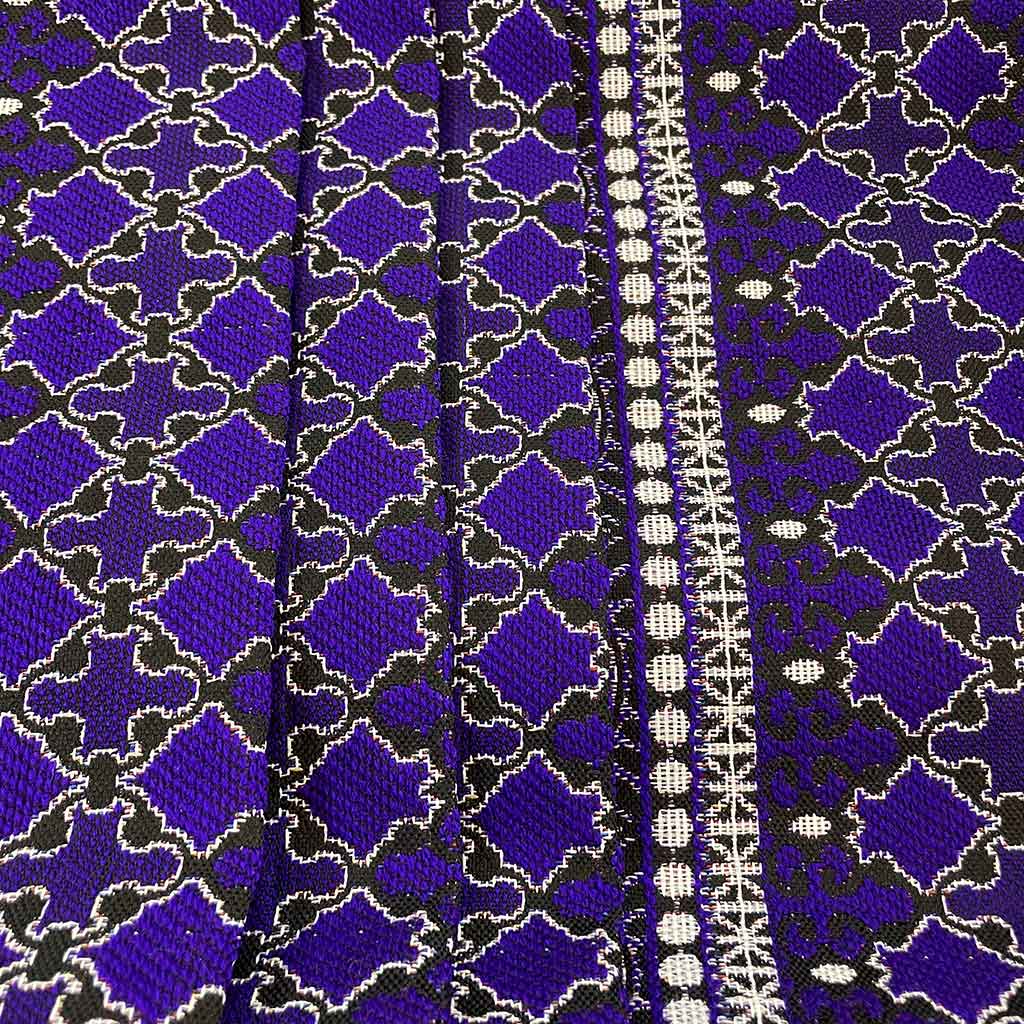 پارچه نپالی بنفش دایره ای