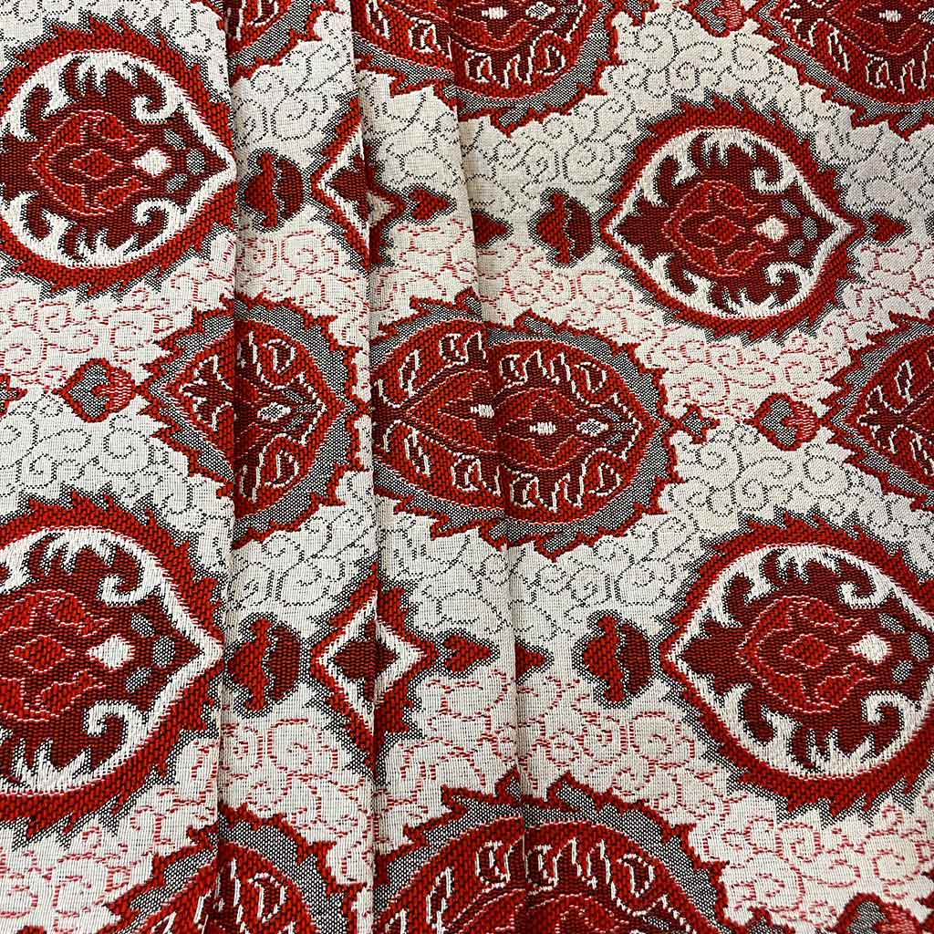 پارچه نپالی سفید قرمز