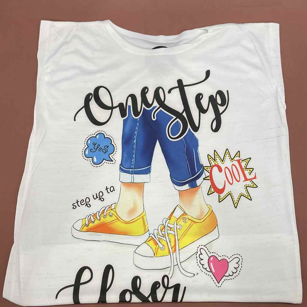 تیشرت استین حلقه ای طرح COOL