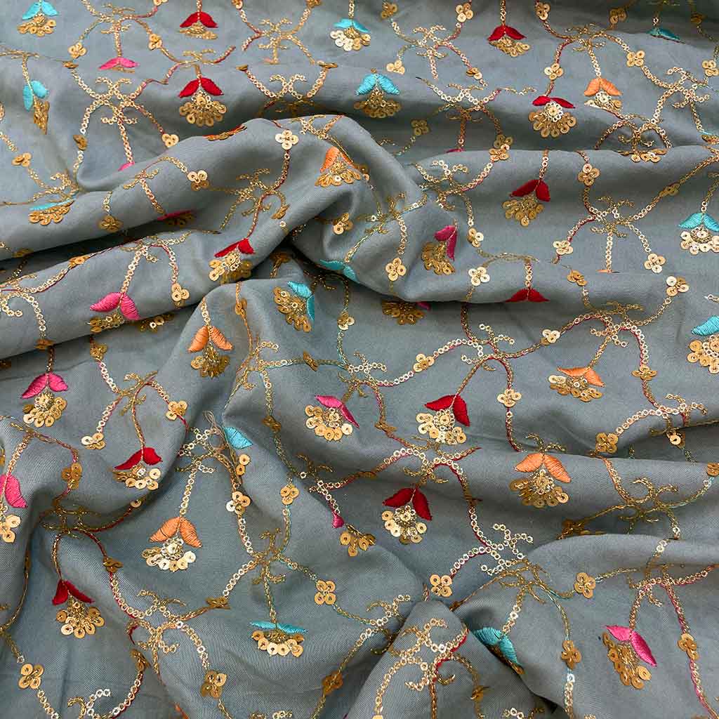 پارچه لنین نخ سوزن دوزی