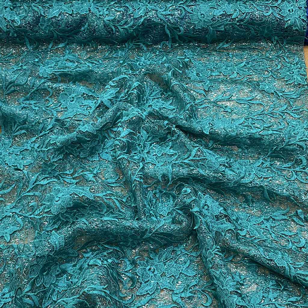 گیپور گل برجسته مجلسی سبز آبی