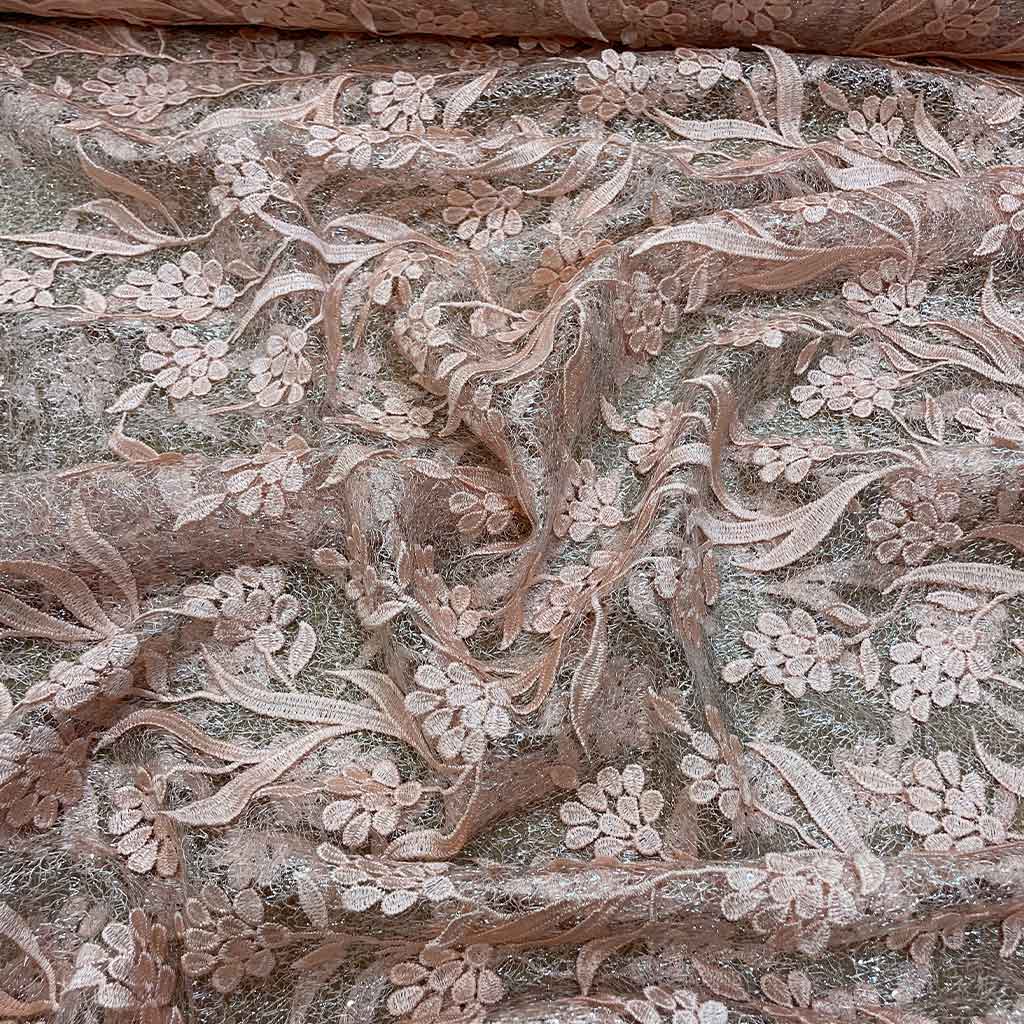 گیپور گل برجسته مجلسی صورتی