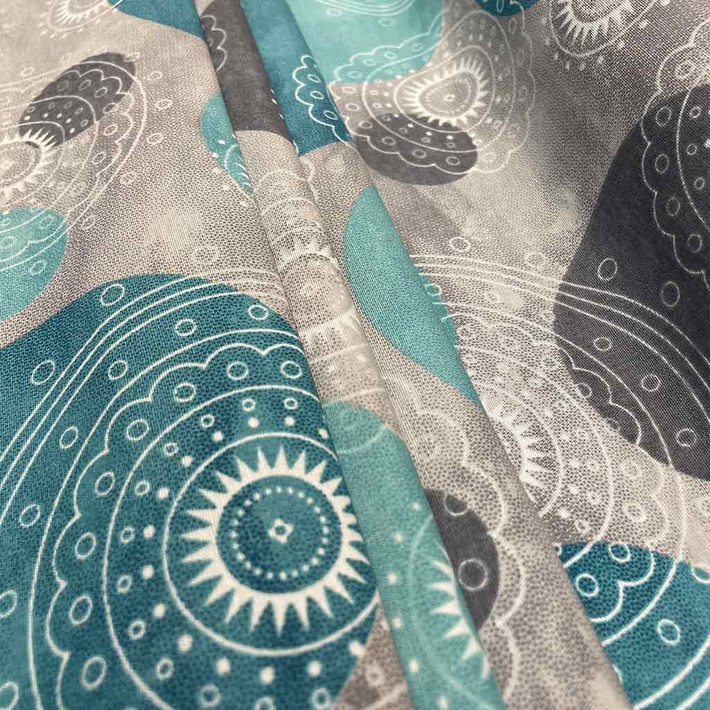 پارچه ملحفه ای طرح دایره ای طرحدار