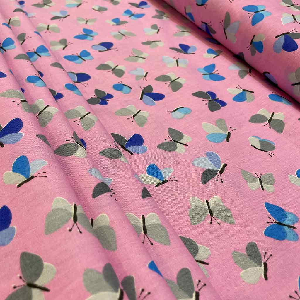 پارچه ملحفه ای بچگانه طرح پروانه