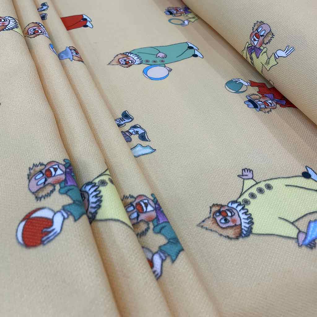 پارچه ملحفه ای بچگانه طرح سیرک