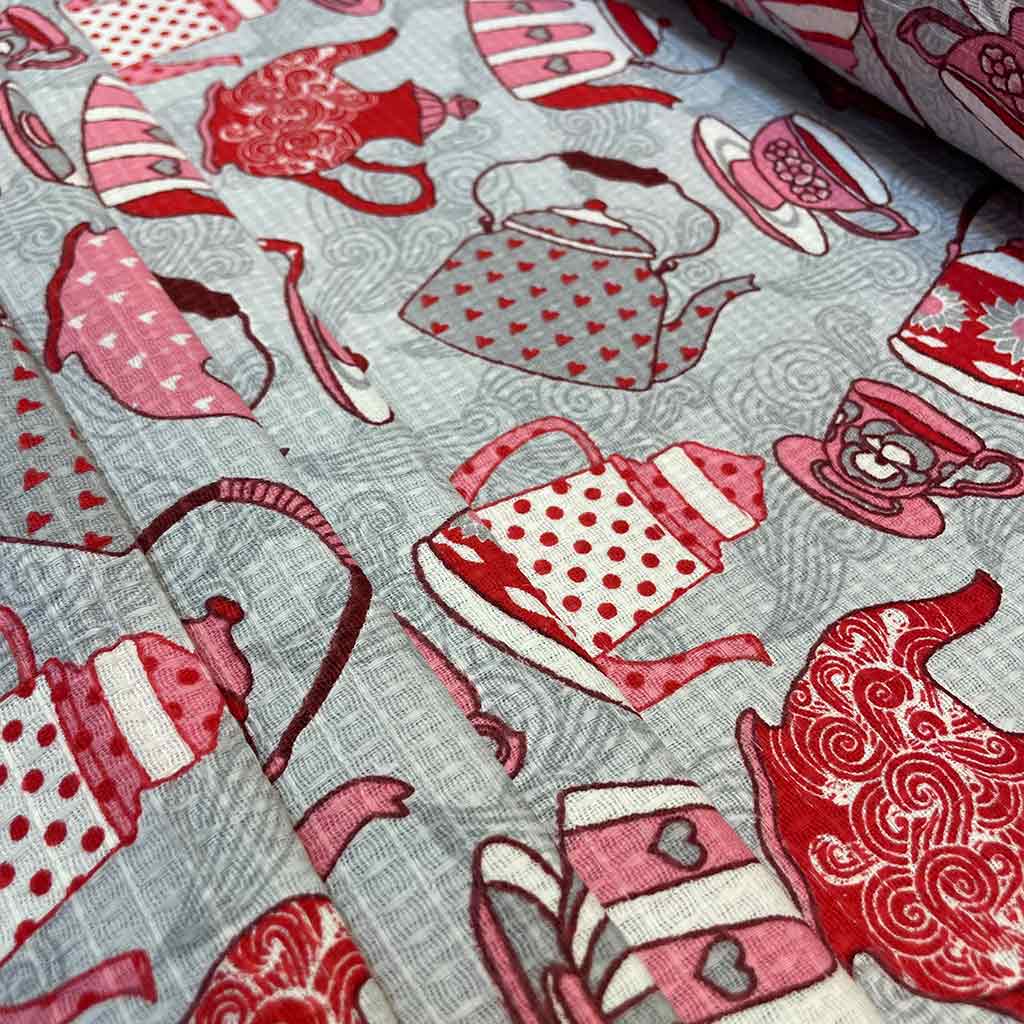 پارچه اشپزخانه ای طرح قوری