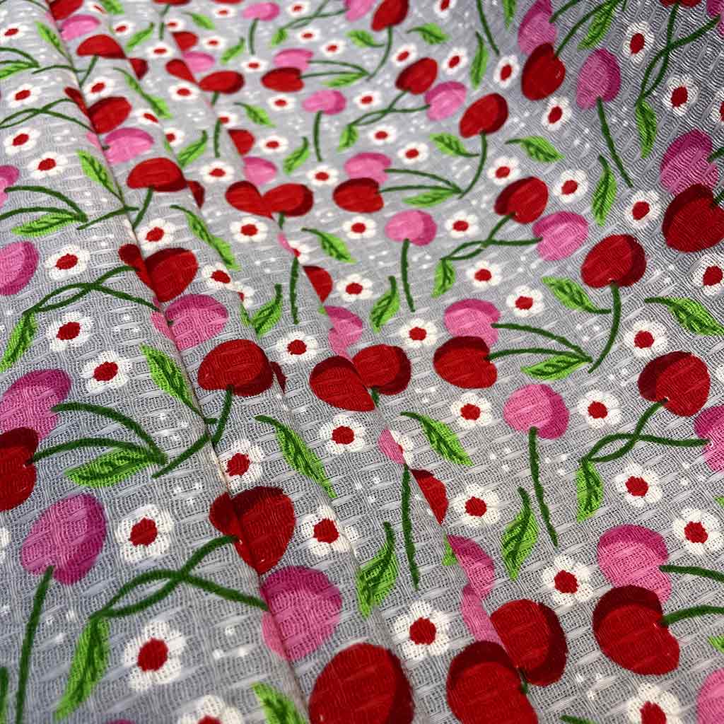 پارچه اشپزخانه ای طرح گیلاس