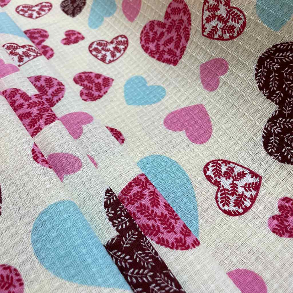 پارچه آشپرخانه ای طرح قلب