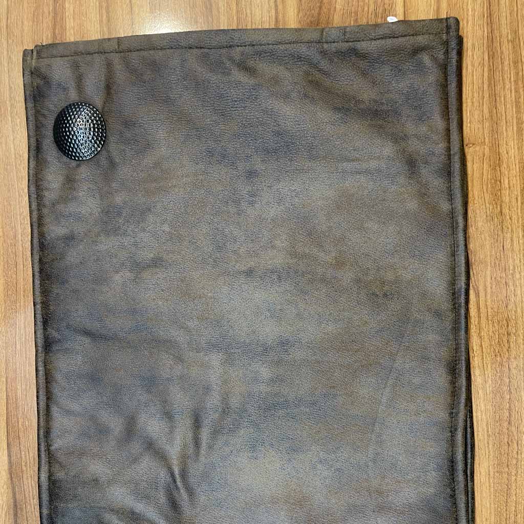 روبالشتی طرح چرم قهوه ای