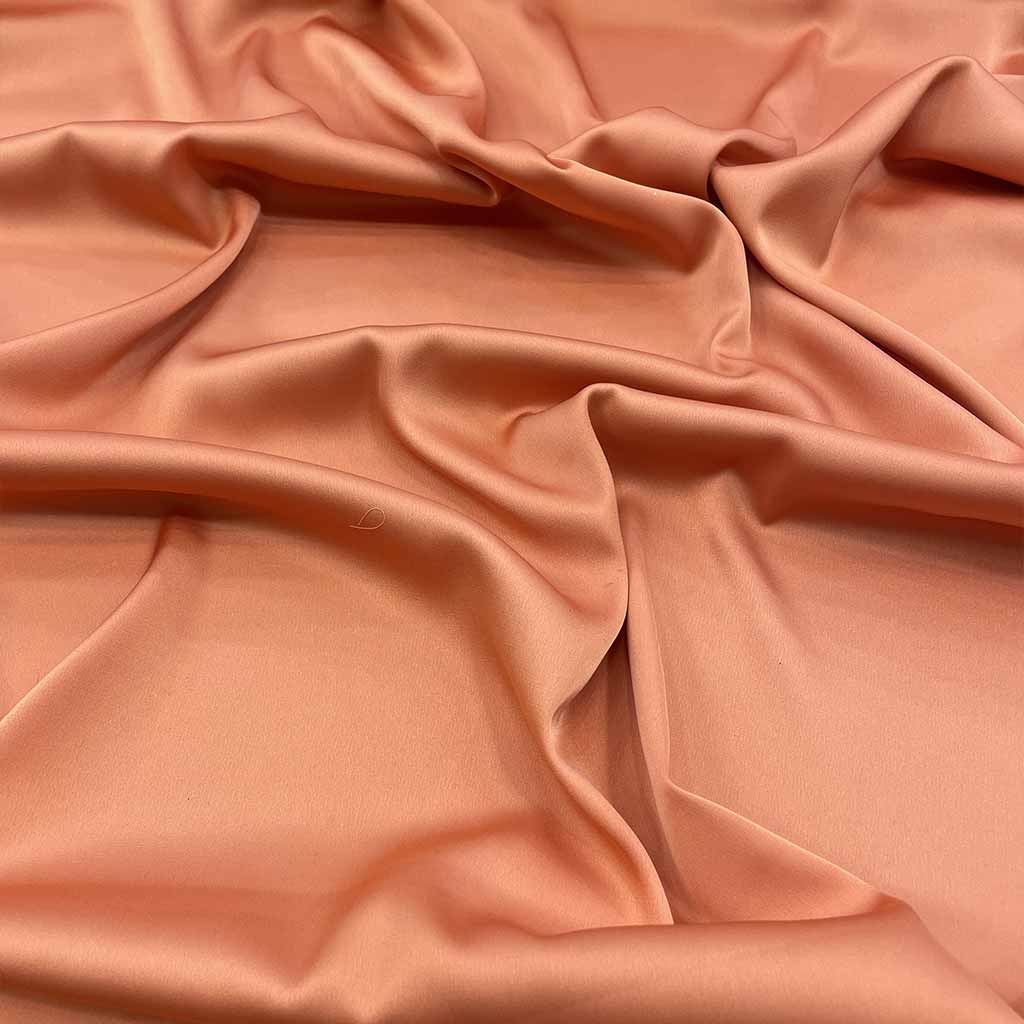 پارچه ساتن سیلک هلویی