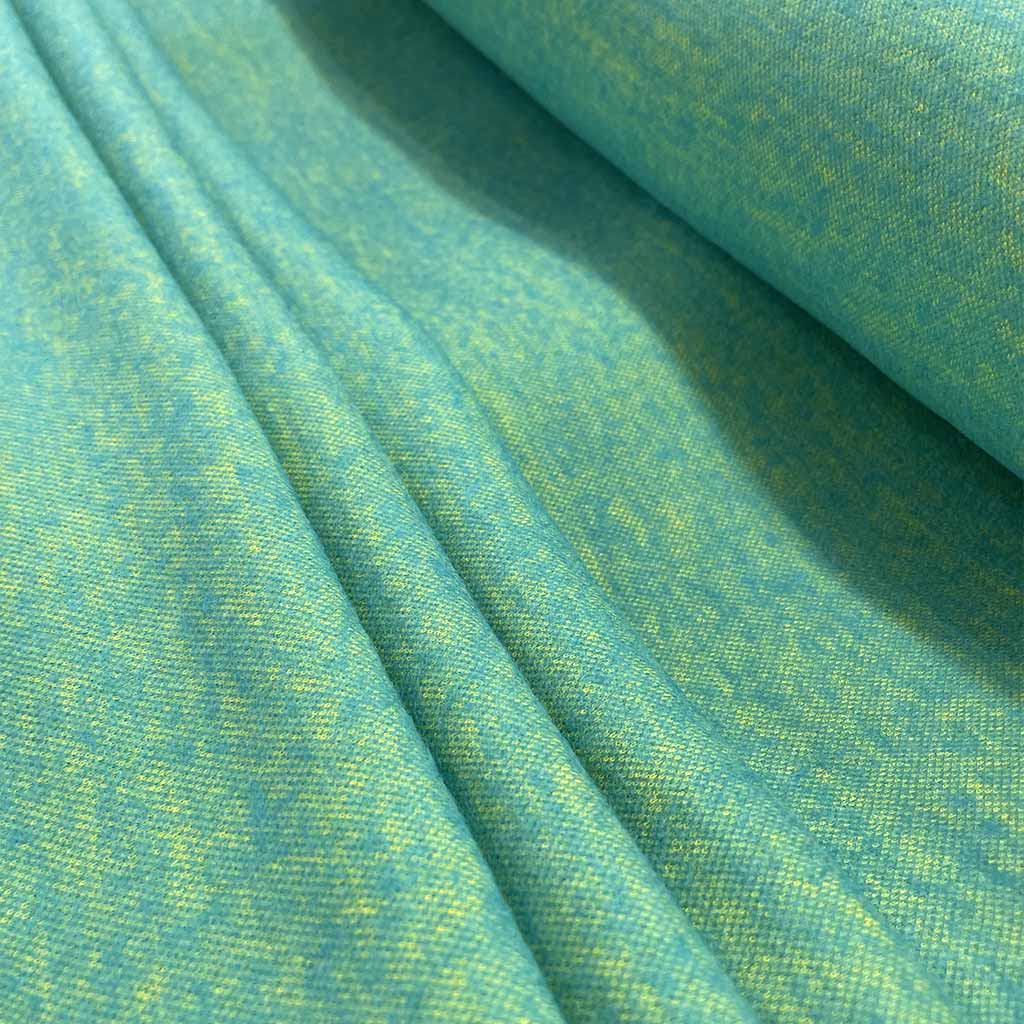 پارچه فتر سبز زرد