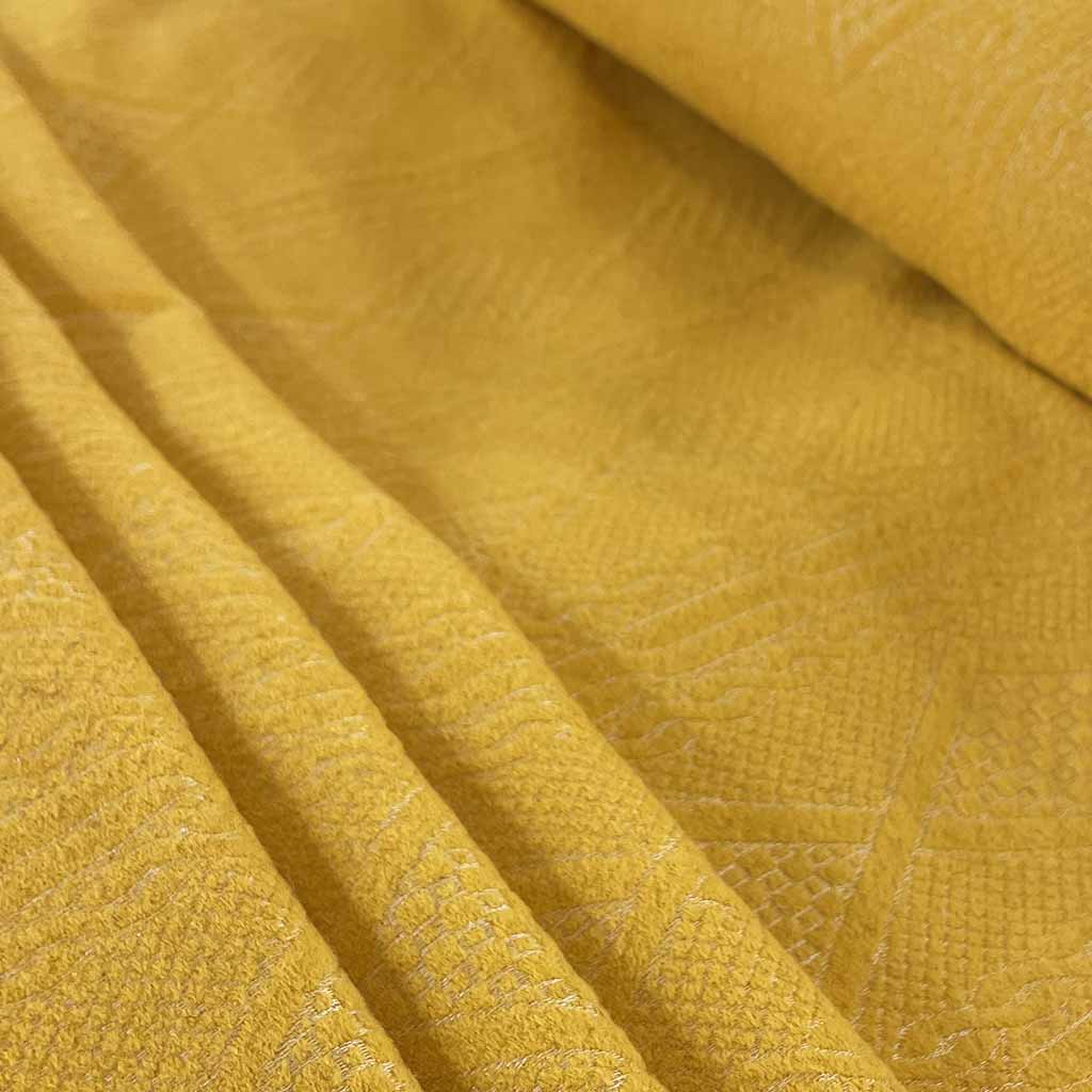 پارچه فوتر  زرد