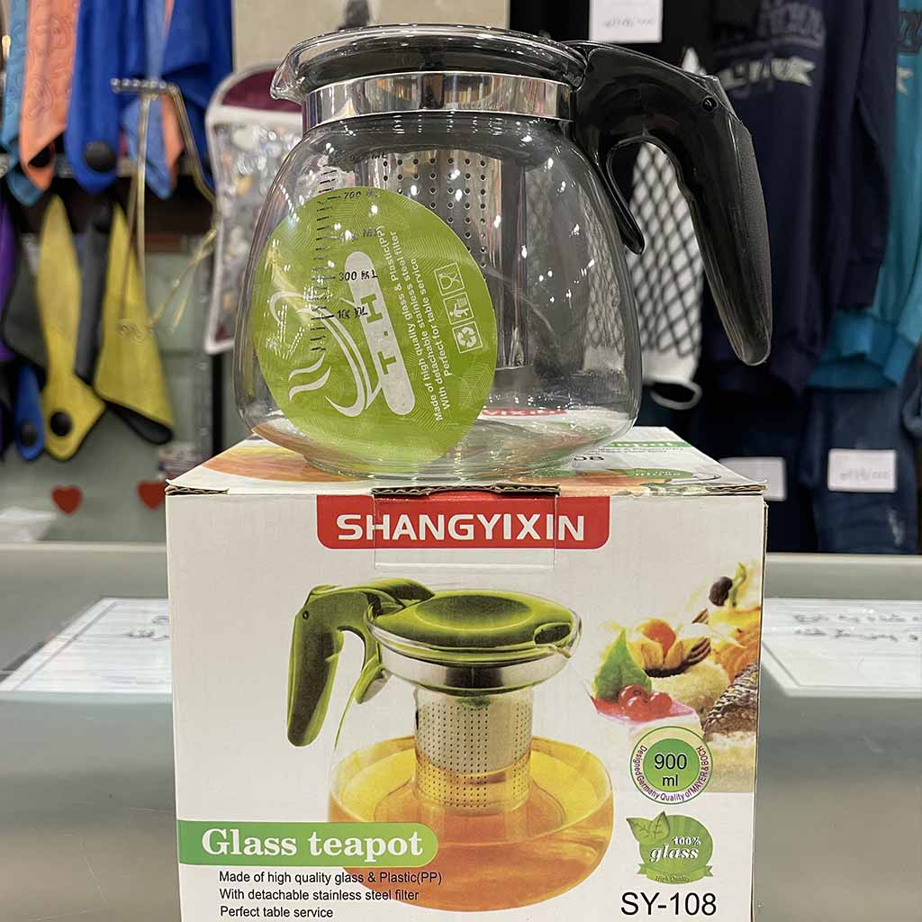 قوری پیرکس دسته مشکی