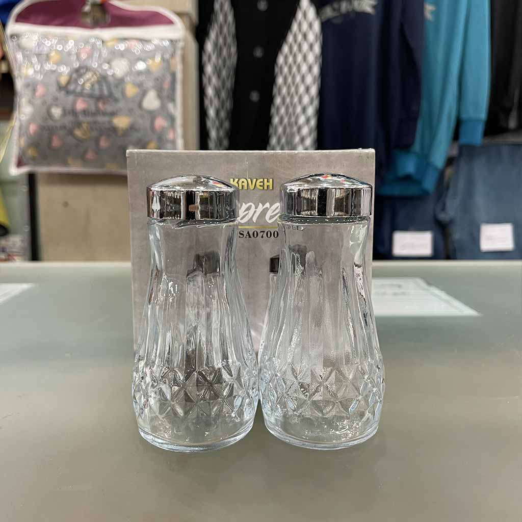 نمکدان شیشه ای اکسپرس برند کاوه