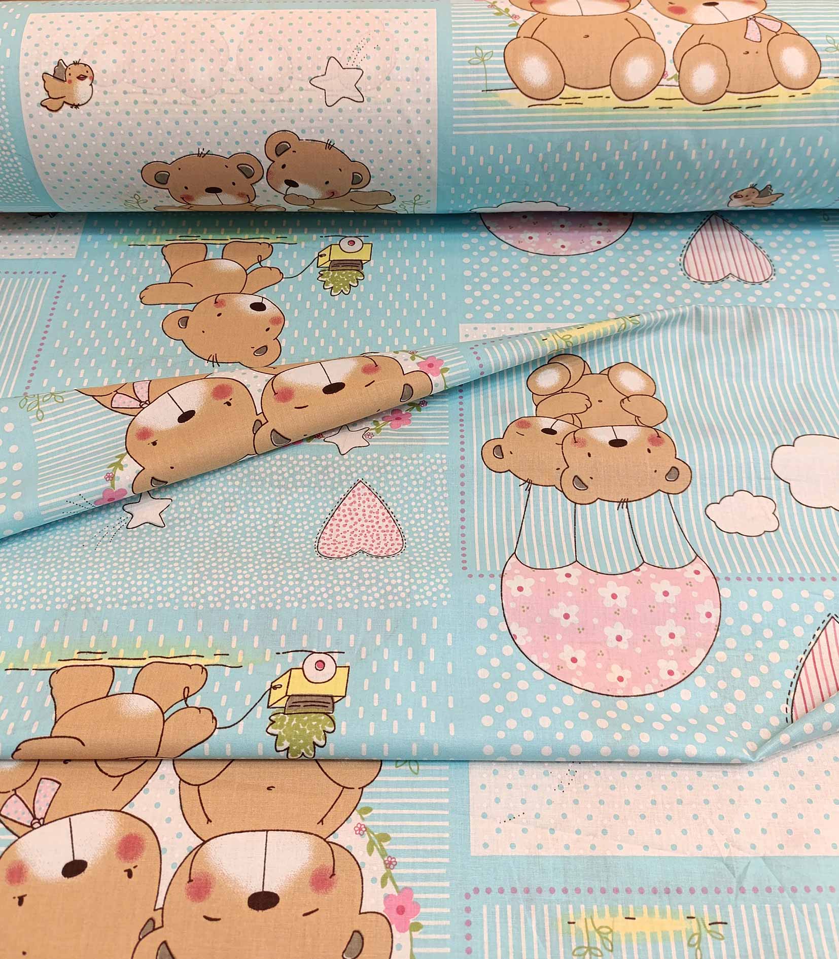 پارچه ملحفه ای خرس خندان