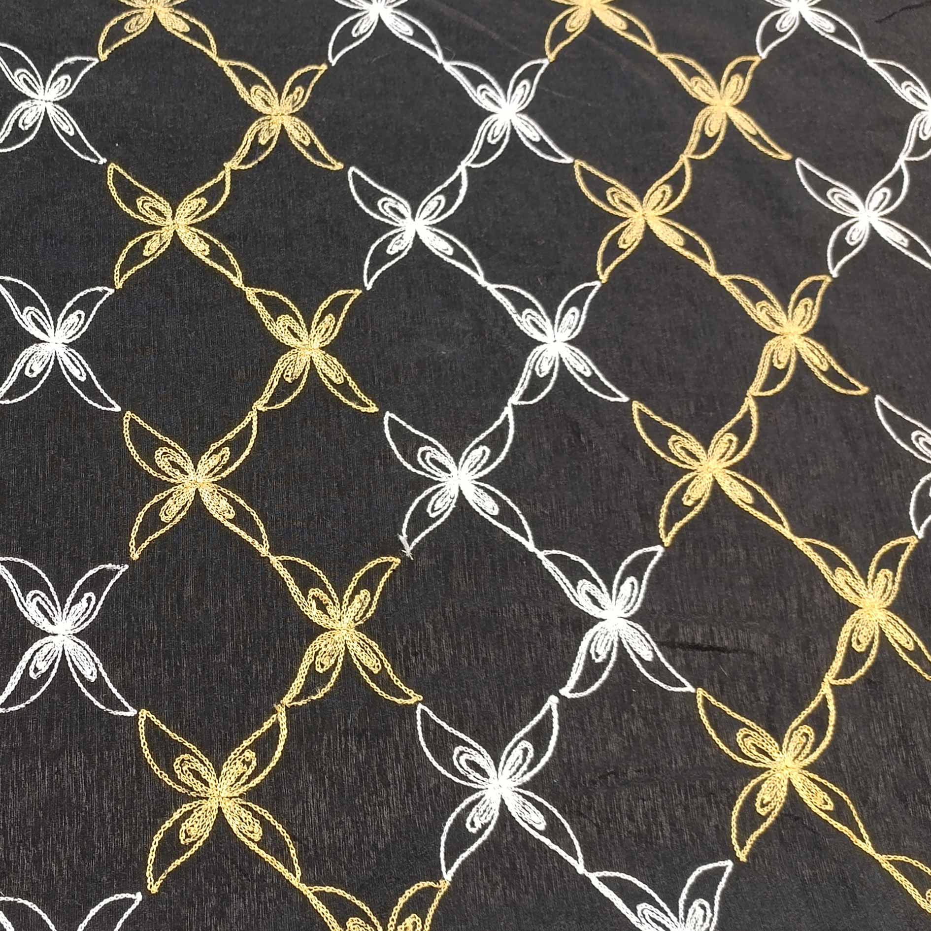 پارچه لنین کتان تافته دوزی